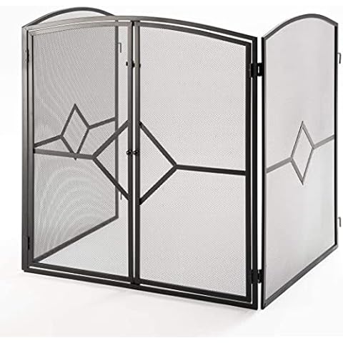 Crannog Heavy Duty Fire Guard Screen with Latch Cover