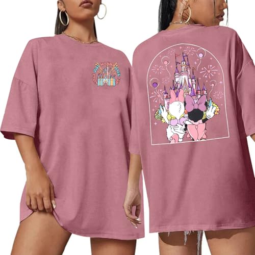Magic Kingdom Shirt Women Girls Just Wanna Have Fun Shirt Girls Trip T-Shirt Cute Magical Tee Summer Vacation Tops