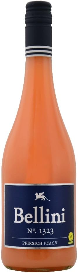 Bellini No. 1323 Pfirsich alkoholfrei - P&P Weine Alkoholfreies Getränk 6 x 0,75l VINELLO - 6 x Weinpaket inkl. kostenlosem VINELLO.weinausgießer