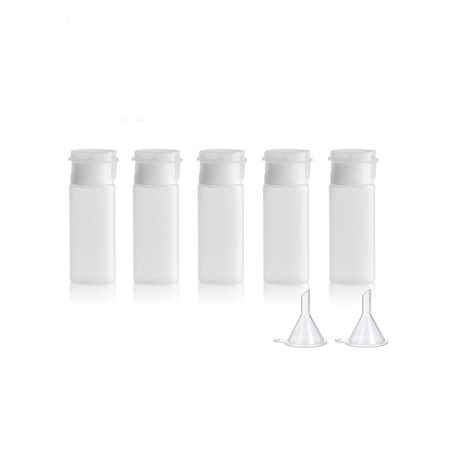5 Pièces Bouteilles Souples de Voyage, Flacon Voyage kit, Flacon Avion pour Remplir Les Articles De Toilette (20ml)