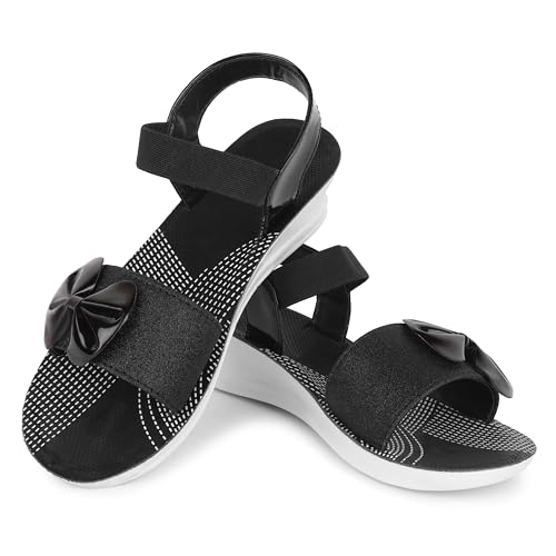 Image of Stylish and Comfortable Sandals with Bow Detail for Everyday Wear