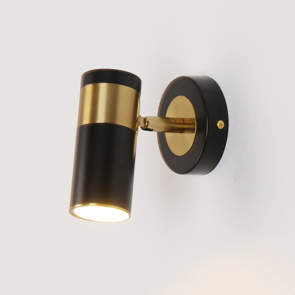SXSCARKX Bedside Wall Mount Reading Light Adjustable Lamp Hardwired Sconce, Modern Spot Lighting Fixture Indoor E27 Headboard Lamps for Bedroom Living Room Hallway (Color : Svart)