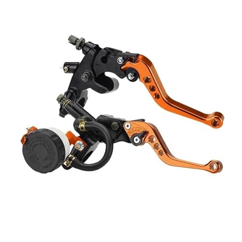 Poignée d'embrayage moto orange pour rénover votre guidon 22 mm en road trip