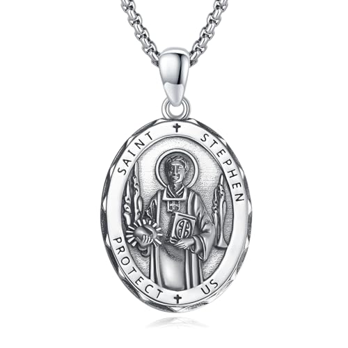 Solid .925 Sterling Silver Saint Jude Thaddeus Oval Statement Ring - Patron Saint Of Lost Causes, Made In USA