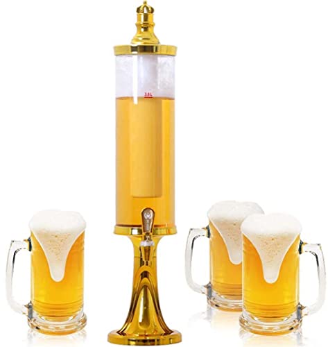 Drink Tower Dispenser Beer Tower 3L Mimosa Tower Dispenser Margarita Tower Drink Dispensers For Parties Beer Tower Dispenser Beer Tower Dispenser With Ice Tube #TOP4