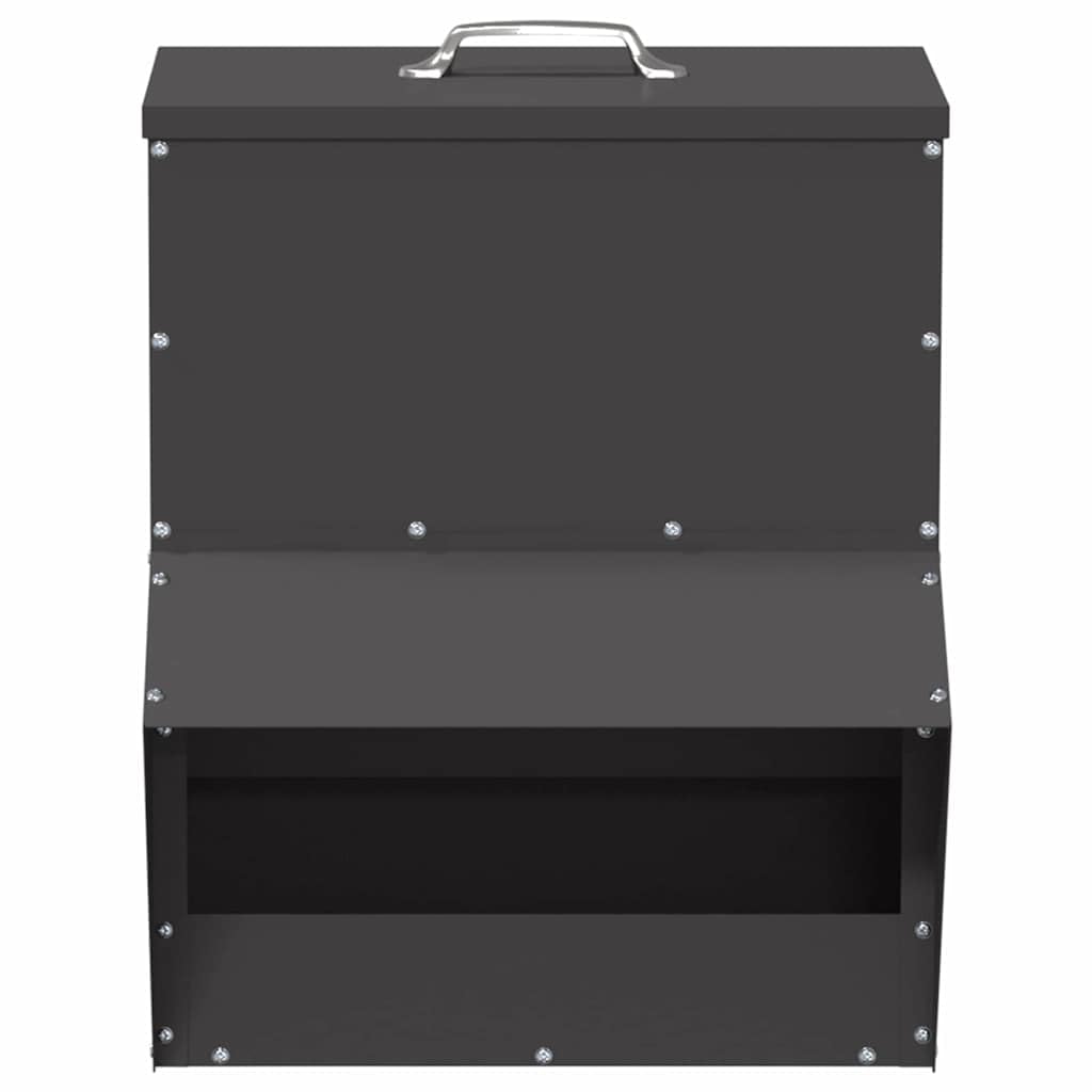 Genérico Comedero para Pollos Negro 20 x 25 x 35 cm,Producto para Mascotas y Animales,Productos para Mascotas,Cuencos, comederos, y bebederos para mascotas-874693