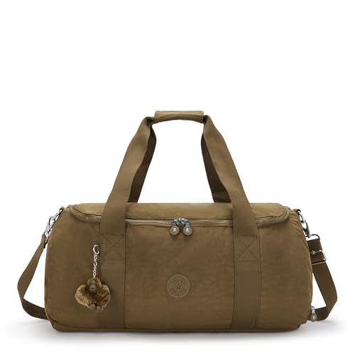 Kipling Argus S Bolsa de Viaje pequeña para Fin de Semana con Compartimento para Zapatos, Smooth Khaki (Khaki)