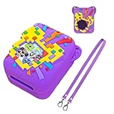 Silicone Cover Case for Bitzee Dissinney Interactive Toy Digital Pet, Protective Case for Virtual Electronic Pets with Lanyard (Purple)