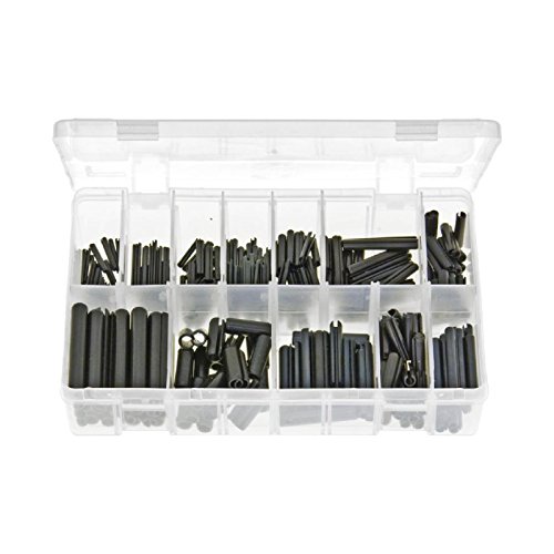 Genuine 1x 300 Piece Assorted Spring Roll Pins Black Metric Set - Part Number.