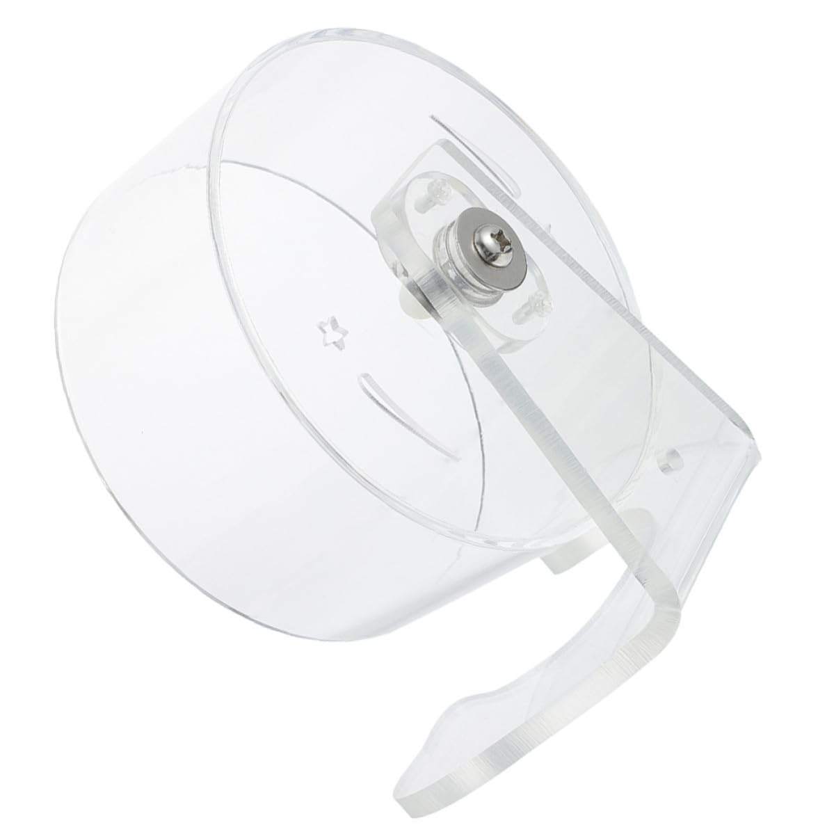 MAGICLULU Roue d'exercice Silencieuse et Mouvements Multidirectionnels pour Hamster en Acrylique Transparent avec Support, Facile à Installer, pour Cage de Petits Animaux