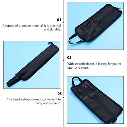 2 Unidades Saco De Baqueta Acessórios Para Baquetas Saco De Transporte De Baquetas Bolsa De Percussã