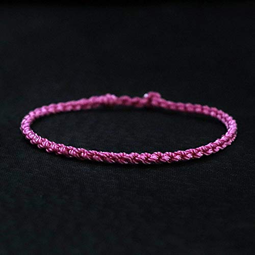 Corde tibétaine à la main en fil tressé traditionnel de haute qualité