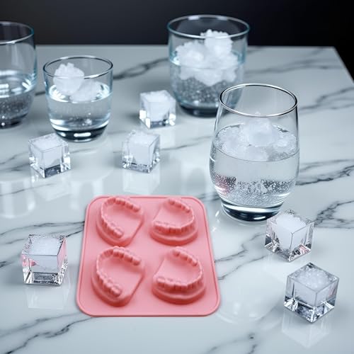Molde para cubitos de hielo en forma de dientes de silicona miniatura 3