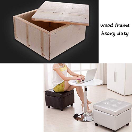 Pouf de rangement carré pour optimiser un salon encombré avec élégance