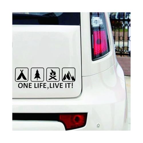 Sandfren One Life Live It Car Camping Sticker, 11.81" x