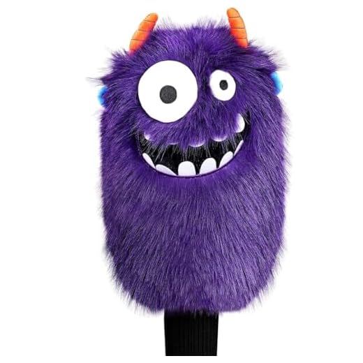 LZFAN Golf Club Covers for Woods and Drivers Funny Driver Headcover Animal Golf Club Head Covers Golf Gifts for Men Women Plush (Monsters for Hybrid)