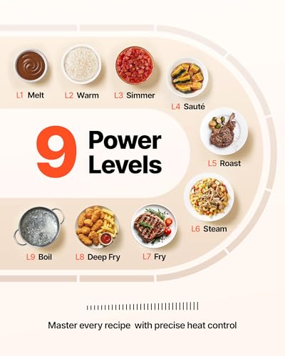 Image of VEVOR Built in Electric Stove Top, 30inch 4 Burners, 240V Glass Radiant Cooktop with Sensor Touch Control, Timer & Child Lock Included, 9 Power Levels for Simmer Steam Slow Cook Fry