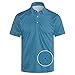 Lxopogk Mens Funny Golf Shirts Short Sleeve Performance Polo Shirts Moisture Wicking Quick Dry Athletic Golf Polo Blue-a