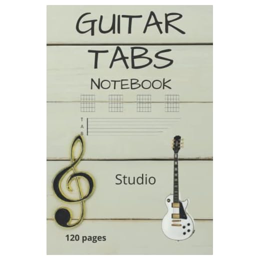 Guitar Tabs Notebook - Studio: Les Paul Themed