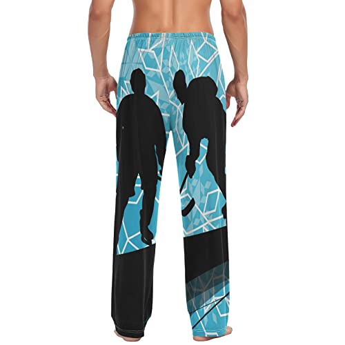 Sport Theme Men's Pajama Pants, Soft Pajama Pants for Men, Fashion Print Lounge Pants Sleepwear,S M L XL XXL2