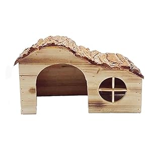 Hedgehog house pet food hedgehog winter summer shelter small box waves house for garden station houses hedgehog dormitory bed / carpet made of toy piggy turkey (multi-color, one size)