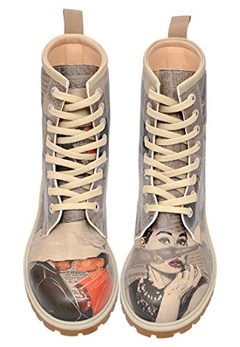 Personalize Your Life - Printed Long Boots - Lace Up Mid calf Boots for Women - Vegan, Environmentally Friendly and Handmade - Breathable Design2