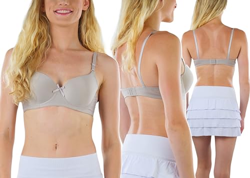 Image of ToBeInStyle Women's Pack of 6 Classic Style Underwire Supportive Padded Bras