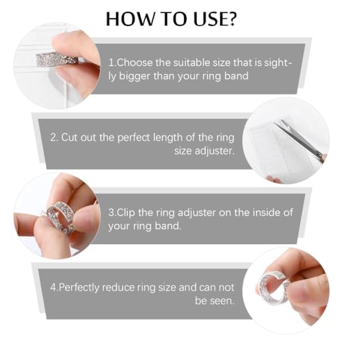 Image of MAYCREATE Ring Size Adjuster 4-Color EVA Rings Adjuster for Loose Rings Multi Size Customized Removable Adhesive Ring Tightener