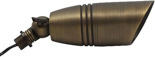 Miniatura 4 de Liberty LBE-17 - Lámpara de bajo voltaje de latón macizo, lámpara LED compatible con paisaje, acabado de bronce antiguo