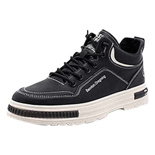 Zapatillas extra anchas masculinas con cordones para un ajuste plano y cómodo
