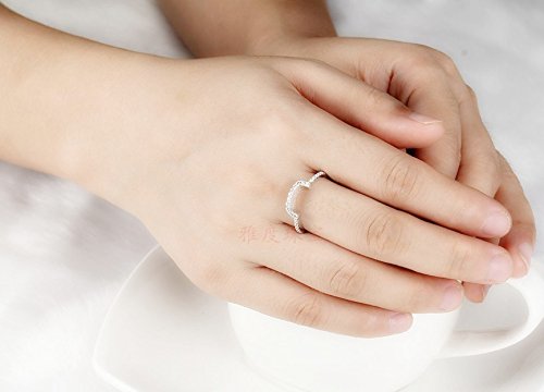 Three Man White Gold Plated 2Ct Cushion Engagement Ring Wedding Bands Nscd Simulated Diamond Rings Set Women #TOP7