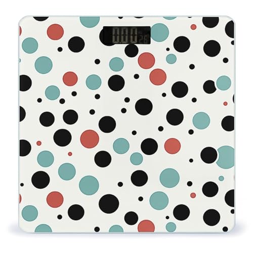 Báscula digital de baño con pantalla LED clara y vidrio templado