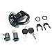 SCOOTER IGNITION KEY SWITCH ASSEMBLY LOCK SET SOME RETRO STYLE CHINESE SCOOTER GY6-PARTS 4STROKE BENZHOU YIYING YY50QT-14a ZNEN BELLA BMS JMSTAR