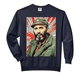 Pop Art Portrait of Fidel Castro in Iconic Green Fatigues Comfort Colors Adult Sweatshirt
