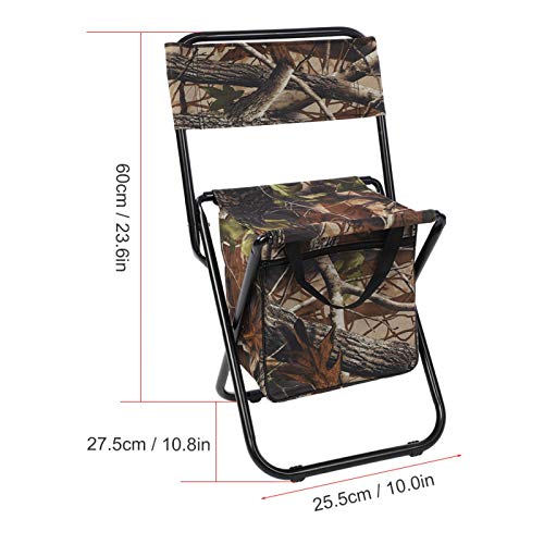 Junlucki Cadeira de acampamento, cadeira de pesca, leve e compacta para acampamento e pesca