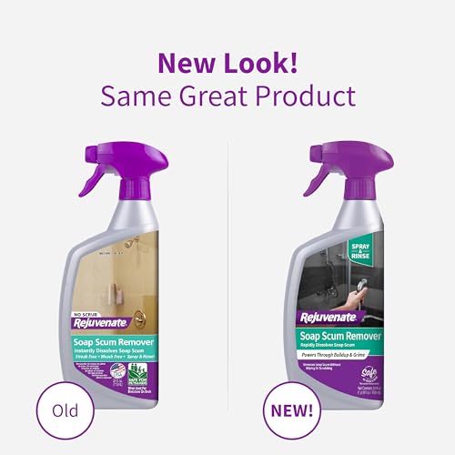 Rejuvenate Soap Scum Remover Easily Dissolves Soap Scum Without Scrubbing, 24 Ounces