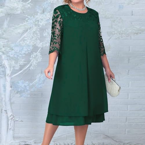 Vestido de talla grande de longitud media ideal para estilizar la figura con comodidad 2