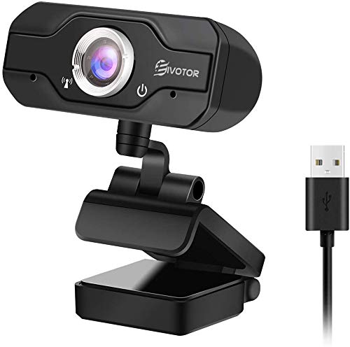 EIVOTOR Webcam PC HD 720p Telecamera PC con Microfono Stereo, USB Web Cam per per Google Hangouts, Facecam, Youtube, Skype, MSN, Yahoo, Compatibile con Windows 7/8/ 10/ Vista a 64 Bit