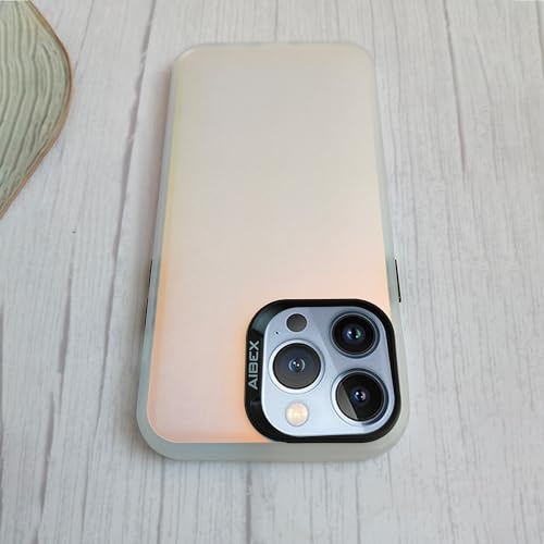 Image of AIBEX Glaze Series Compatilble with for Apple iPhone 14 Pro Max Slim Full-Body Stylish Protective Polycarbonate Case with Built-in Screen Protector for iPhone 14 Pro Max White