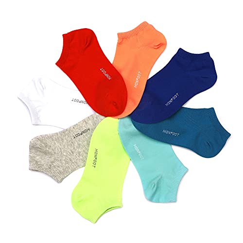 Image of MONFOOT Men's /Women's 10-20 Pairs Thin Cotton Low Cut Ankle Socks, Multipack