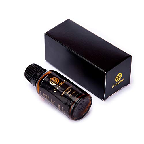 Image of Ossoro Strawberry Milk, 30ml, Flavoured Milk, Ice-Cream, Milkshake Essence / Glass Bottle