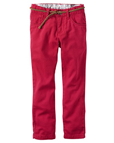 Pantalon en sergé rouge Carter's confortable pour fillette active