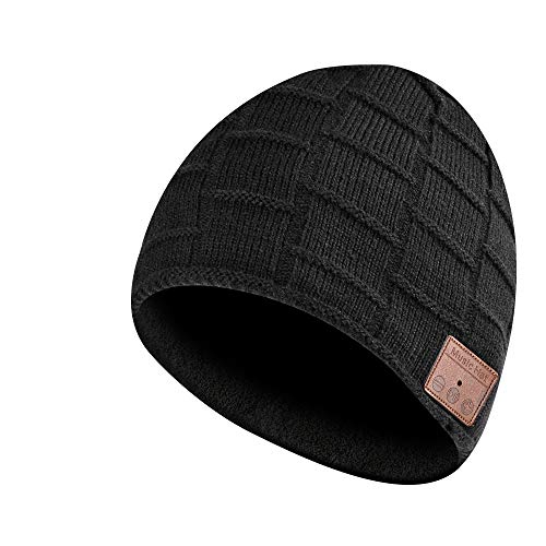 EVERSEE Best Gifts for Women and Men Bluetooth Beanie Hat, Bluetooth Hat with Speaker, 5.0 Bluetooth Hat with Wireless Bluetooth Headphones, Bluetooth winter hat for Running, Skiing, Cycling