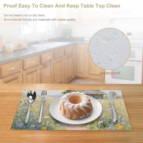 Sets de table en PVC lavables et thermorésistants pour protéger la table - 5