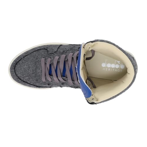 Diadora Mens Mi Basket Italia Valdilana High Sneakers Shoes Casual - Grey4