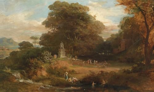 Moderniser un grand mur vide avec style | Tableaux graffiti paysage Friedrich Von Amerling