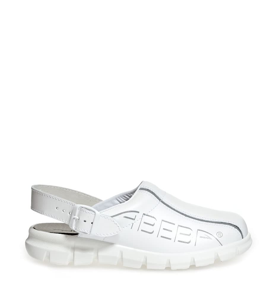 Abeba 7310-43 Size 43 "Dynamic" Occupational Clog Shoe - White