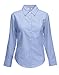 Produktbild Fruit of the Loom Lady-Fit Long Sleeve Oxford Shirt XXL Oxford Blue