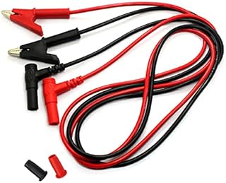 Multimeter Alligator Clips Leads15A 1000V 3.5ft Banana Plug to Alligator Clip Test Lead, 4mm Test Lead Probe Suitable for Most of Digital Multimeter