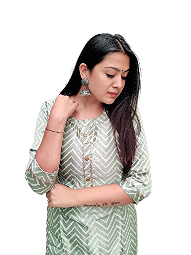 Image of Prijam Traditional Straight Long Kurti Mashru Leriya